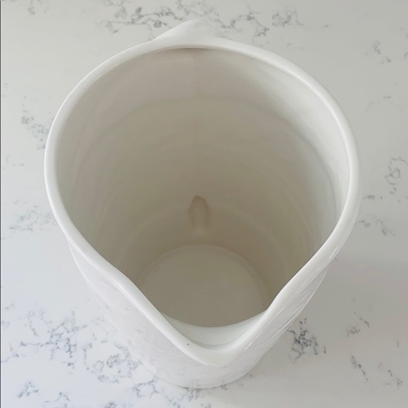 10 Strawberry Street white leaf texture pitcher - Picture 12 of 14